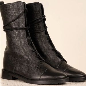 A. Soliani Milano rugged black boots size 40